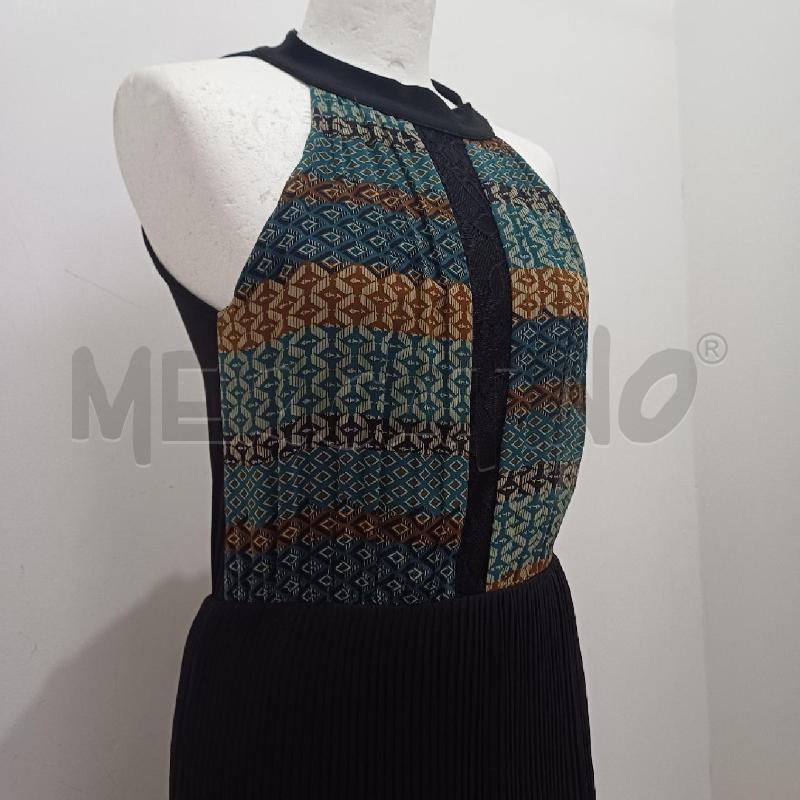 VESTITO DONNA NERO SCOLLO AMERICANA ARTIGLI FANTASIA OTTANIO BEIGE | Mercatino dell'Usato Alcamo 3