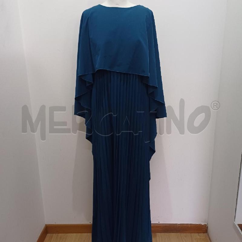 VESTITO DONNA OVER ELEGANTE OTTANIO PLISSE' CON MANTELLA | Mercatino dell'Usato Alcamo 1