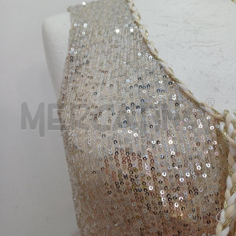 VESTITO DONNA PAILLETTES DORATE NO SECRET LONGUETTE | Mercatino dell'Usato Alcamo 3