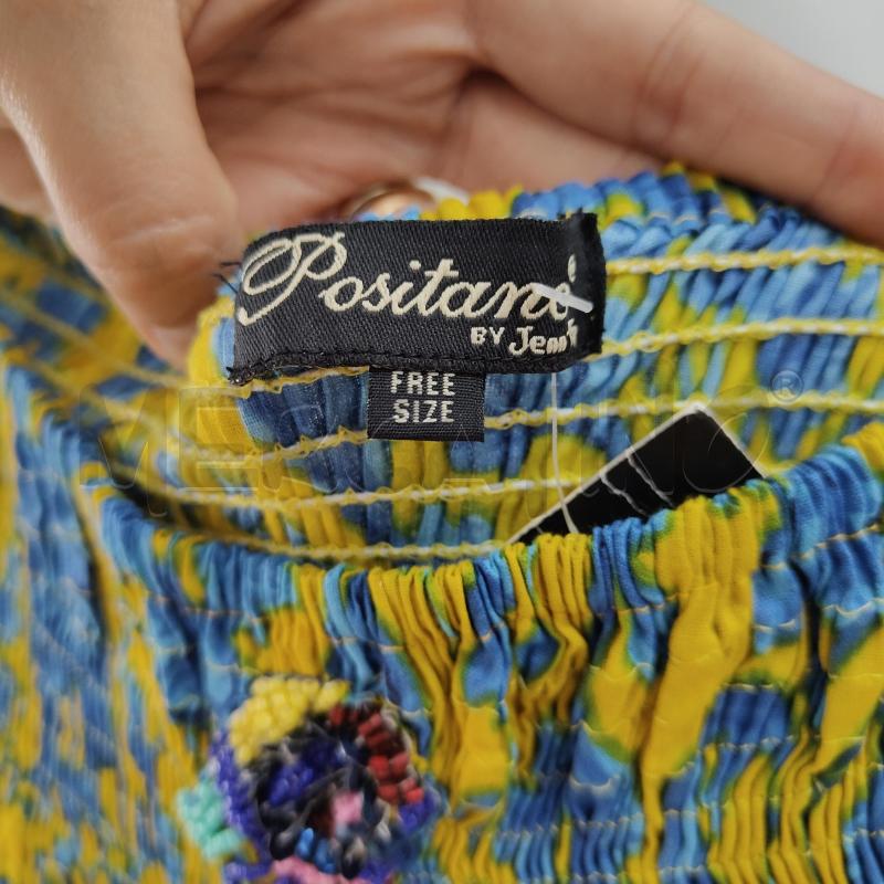 VESTITO DONNA POSITANO GIALLO VERDE BLU CORALLO | Mercatino dell'Usato Alcamo 3