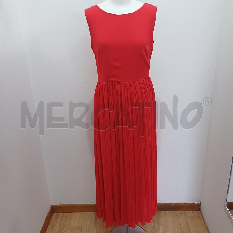 VESTITO DONNA ROSSO LONGUETTE PLISSE' | Mercatino dell'Usato Alcamo 3