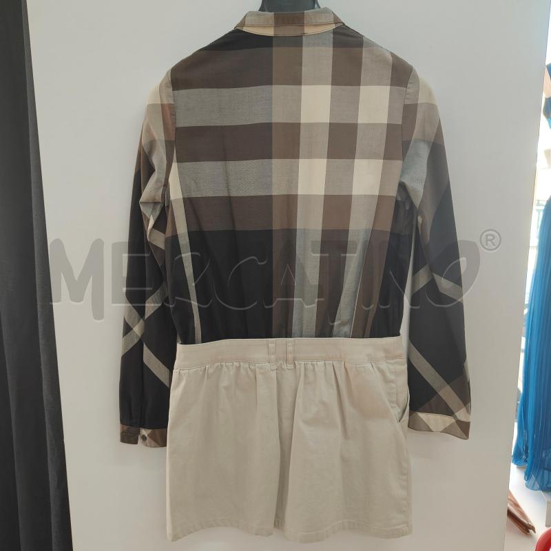 VESTITO RAGAZZA NERO GRIGIO QUADRI BURBERRY | Mercatino dell'Usato Alcamo 4