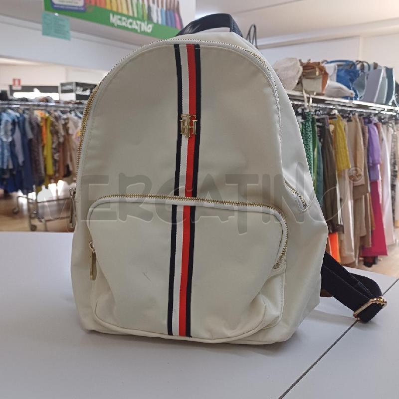 ZAINO DONNA BIANCO IN TESSUTO TOMMY HILFIGER | Mercatino dell'Usato Alcamo 1