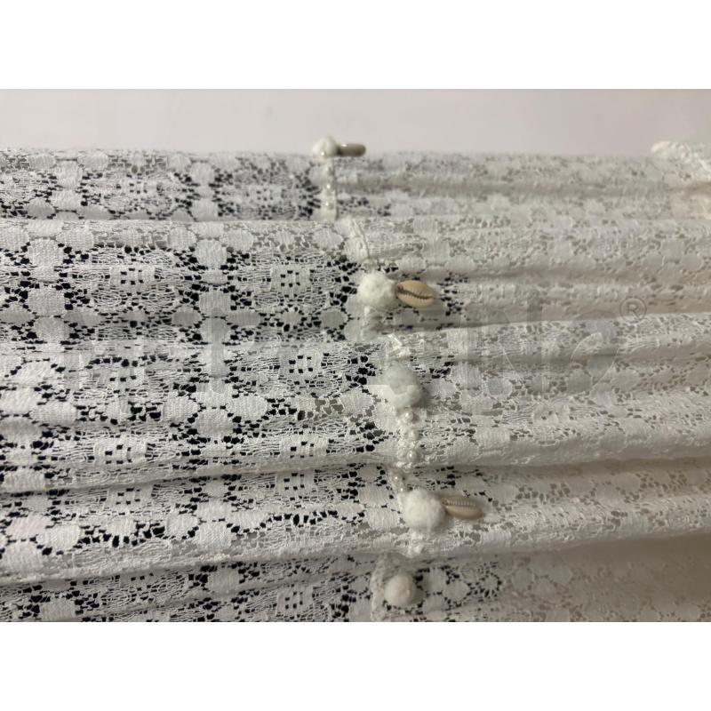 ABITO DONNA  BIANCO PIZZO ANTICA SARTORIA  | Mercatino dell'Usato Trapani corso mattarella 4