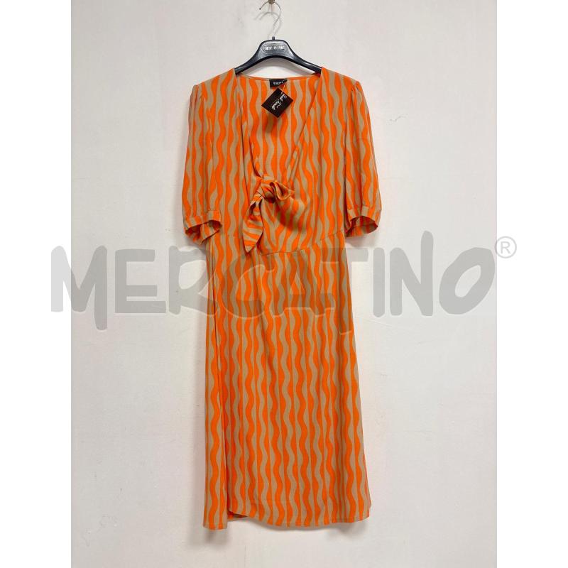 ABITO DONNA  EMME MARELLA ARANCIONE BEIGE STRIATO  | Mercatino dell'Usato Trapani corso mattarella 1