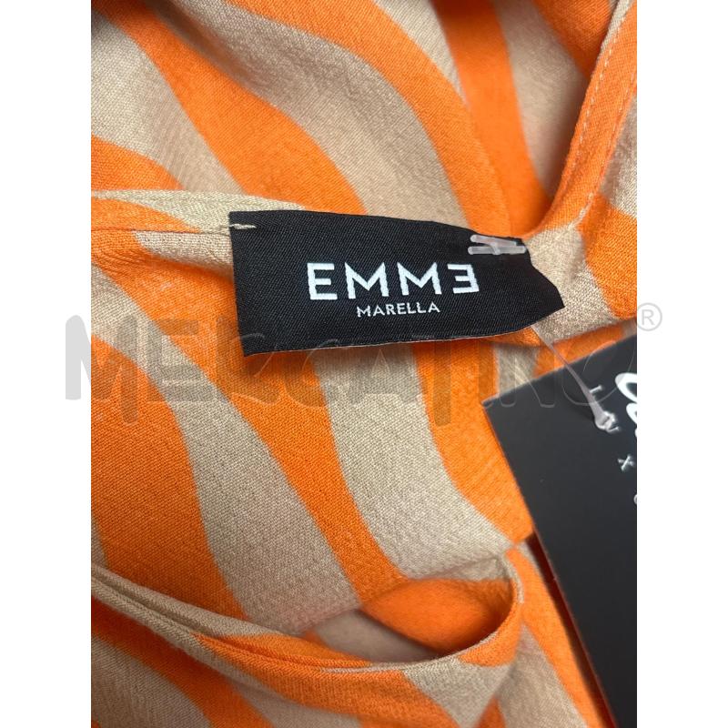 ABITO DONNA  EMME MARELLA ARANCIONE BEIGE STRIATO  | Mercatino dell'Usato Trapani corso mattarella 4