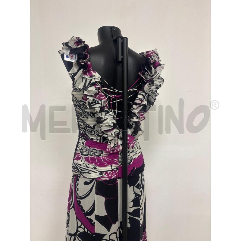 ABITO DONNA  LUISA SPAGNOLI IN SETA CON FOULARD | Mercatino dell'Usato Trapani corso mattarella 3