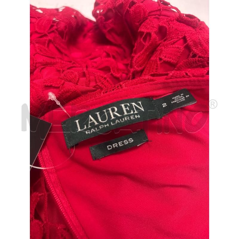 ABITO DONNA  ROSSO PIZZO LAUREN  RALPH LAUREN  | Mercatino dell'Usato Trapani corso mattarella 5