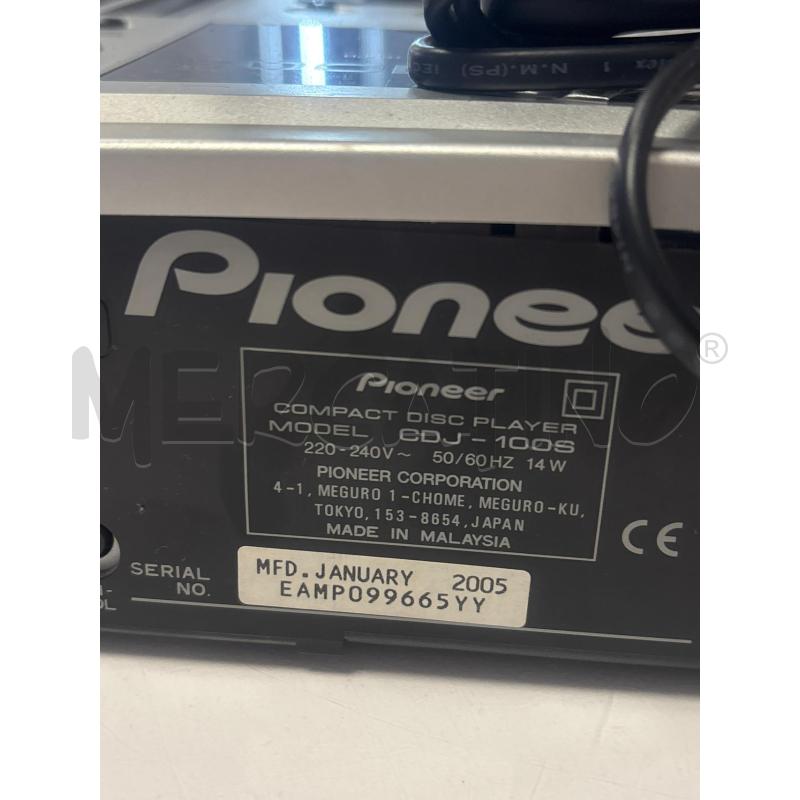 AUDIO CD PIONER CD DJ 100S | Mercatino dell'Usato Trapani corso mattarella 4