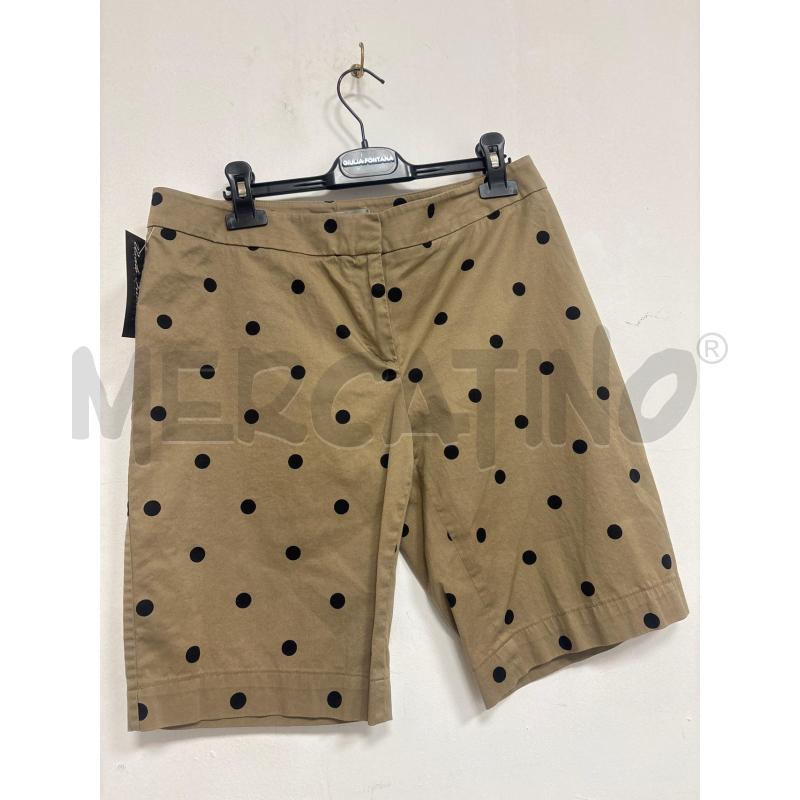 BERMUDA DONNA  MAXMARA BEIGE CON POIS | Mercatino dell'Usato Trapani corso mattarella 1
