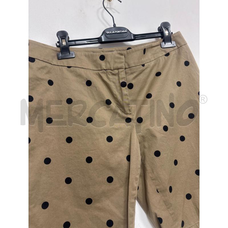 BERMUDA DONNA  MAXMARA BEIGE CON POIS | Mercatino dell'Usato Trapani corso mattarella 2