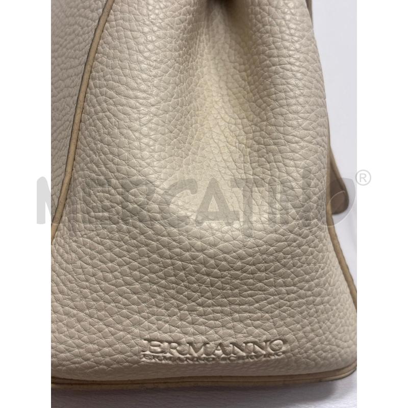 BORSA DONNA BEIGE CON FIORELLINI ERMANNO SCERVINO | Mercatino dell'Usato Trapani corso mattarella 3