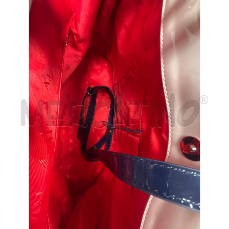 BORSA DONNA  ARMANI ROSSA BIANCA E BLU | Mercatino dell'Usato Trapani corso mattarella 4