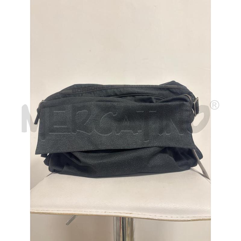 BORSA DONNA  BORBONESE IN TESSUTO NERO  | Mercatino dell'Usato Trapani corso mattarella 1