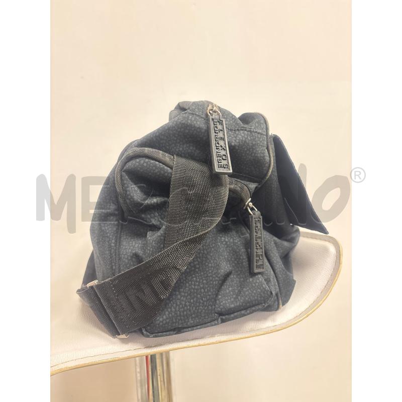 BORSA DONNA  BORBONESE IN TESSUTO NERO  | Mercatino dell'Usato Trapani corso mattarella 3
