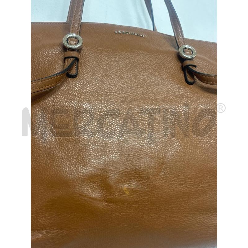 BORSA DONNA  COCCINELLE COLOR CUOIO | Mercatino dell'Usato Trapani corso mattarella 4