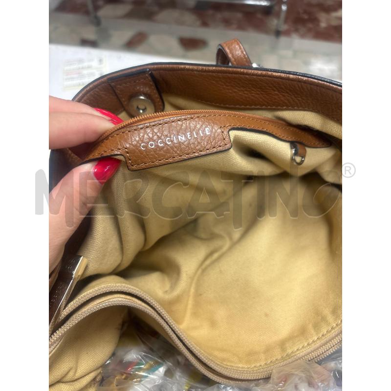BORSA DONNA  COCCINELLE COLOR CUOIO | Mercatino dell'Usato Trapani corso mattarella 5