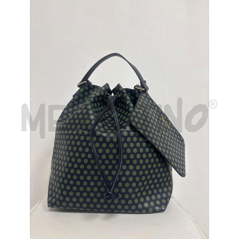 BORSA DONNA  MARELLA BLU POIS VERDI A SECCHIELLO  | Mercatino dell'Usato Trapani corso mattarella 1