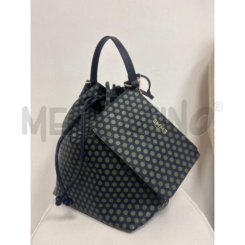 BORSA DONNA  MARELLA BLU POIS VERDI A SECCHIELLO  | Mercatino dell'Usato Trapani corso mattarella 2