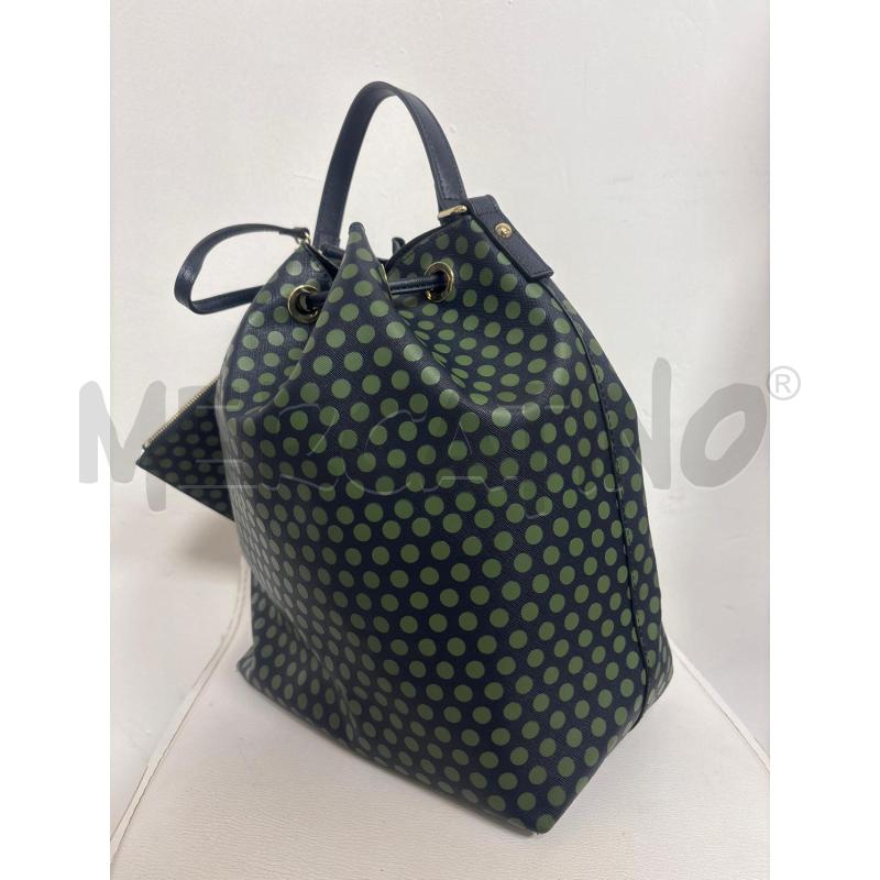 BORSA DONNA  MARELLA BLU POIS VERDI A SECCHIELLO  | Mercatino dell'Usato Trapani corso mattarella 3