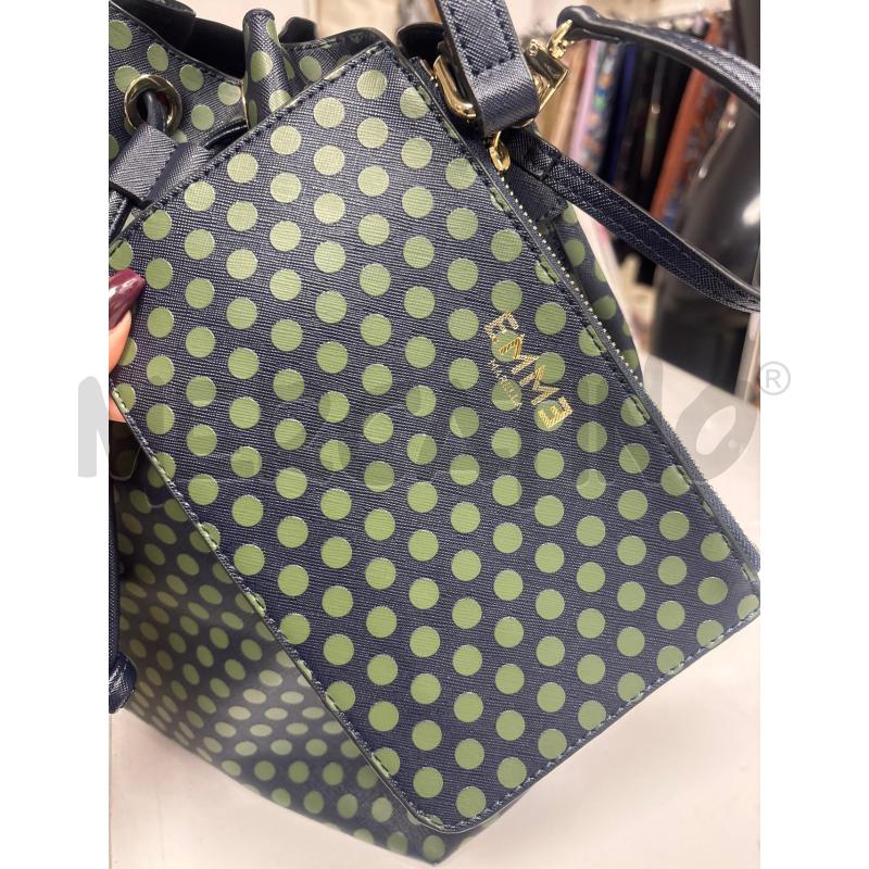 BORSA DONNA  MARELLA BLU POIS VERDI A SECCHIELLO  | Mercatino dell'Usato Trapani corso mattarella 5