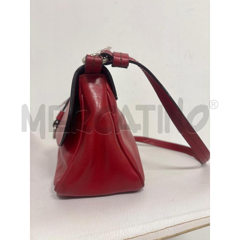 BORSA DONNA  NANNINI ROSSA IN PELLE  | Mercatino dell'Usato Trapani corso mattarella 4