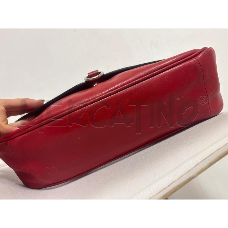 BORSA DONNA  NANNINI ROSSA IN PELLE  | Mercatino dell'Usato Trapani corso mattarella 5