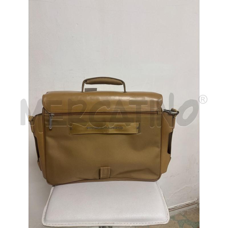 BORSA  LAVORO BEIGE PIQUADRO  | Mercatino dell'Usato Trapani corso mattarella 3