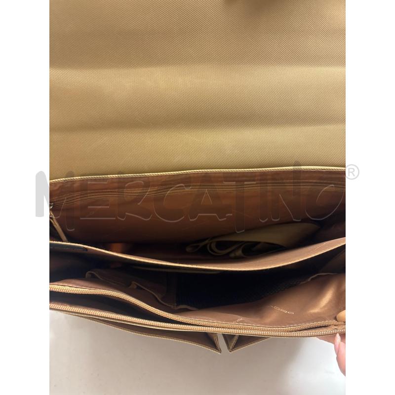 BORSA  LAVORO BEIGE PIQUADRO  | Mercatino dell'Usato Trapani corso mattarella 4