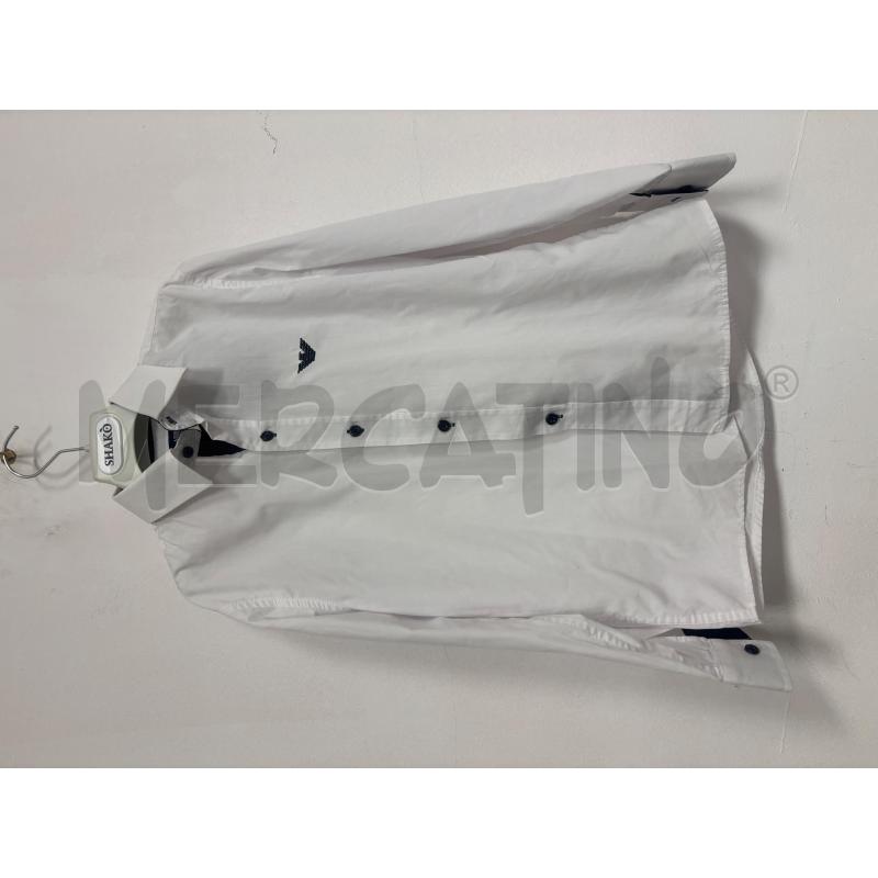 CAMICIA BAMBINO ARMANI BIANCA E BLU | Mercatino dell'Usato Trapani corso mattarella 1