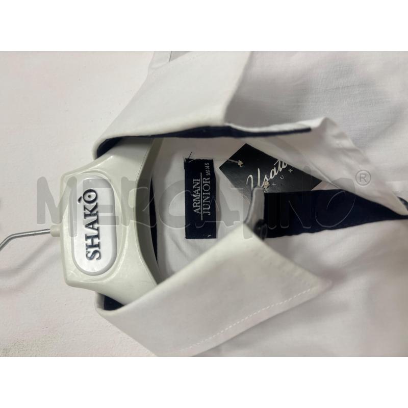 CAMICIA BAMBINO ARMANI BIANCA E BLU | Mercatino dell'Usato Trapani corso mattarella 3