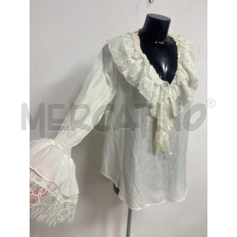 CAMICIA DONNA BLUMARINE PANNA CON VOLA | Mercatino dell'Usato Trapani corso mattarella 2