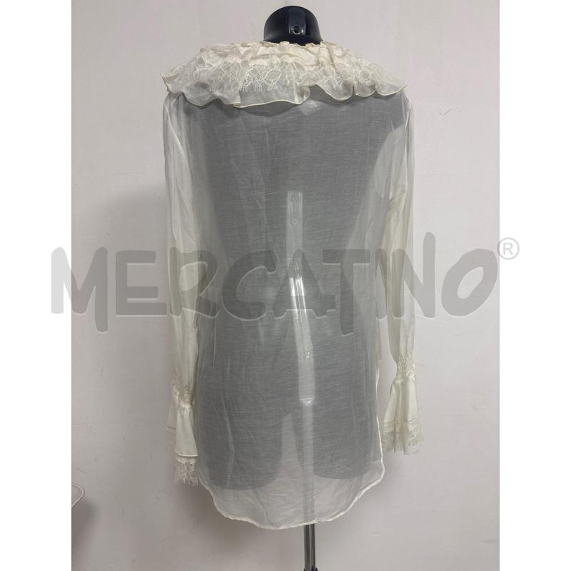 CAMICIA DONNA BLUMARINE PANNA CON VOLA | Mercatino dell'Usato Trapani corso mattarella 4