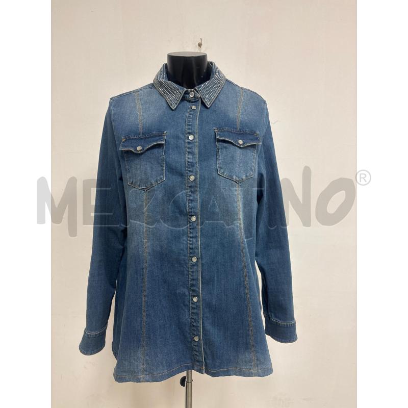 CAMICIA DONNA JEANS MY TWINSET COLLETTO STRASS | Mercatino dell'Usato Trapani corso mattarella 1