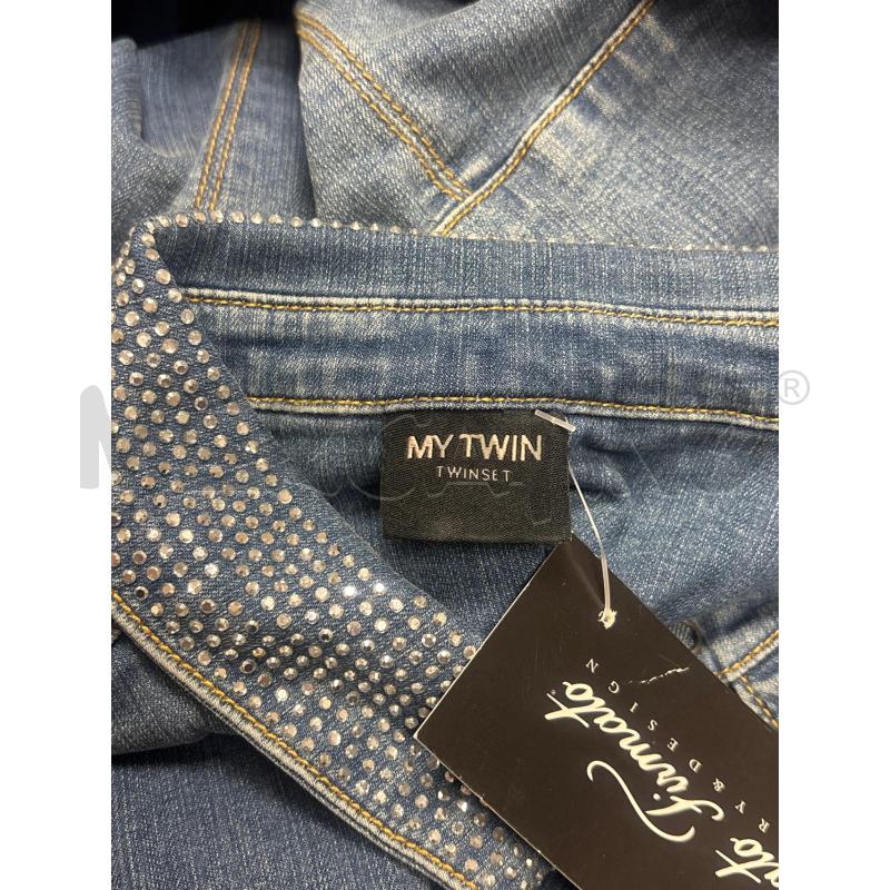CAMICIA DONNA JEANS MY TWINSET COLLETTO STRASS | Mercatino dell'Usato Trapani corso mattarella 5