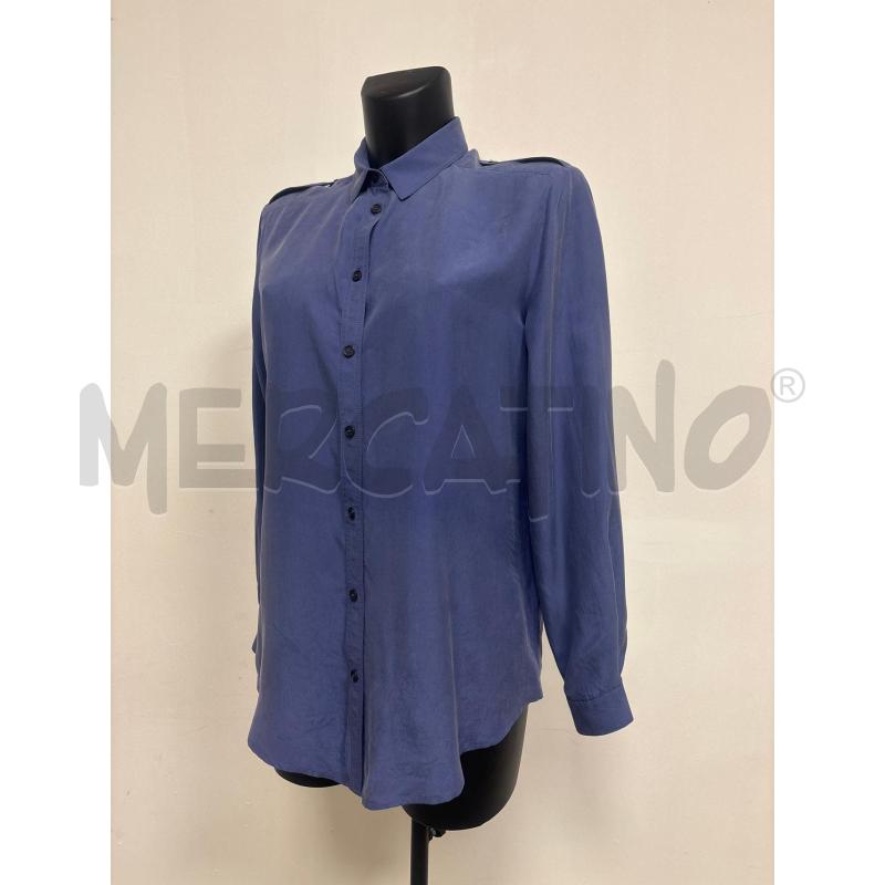 CAMICIA DONNA  BLU BURBERRY IN SETA  | Mercatino dell'Usato Trapani corso mattarella 2