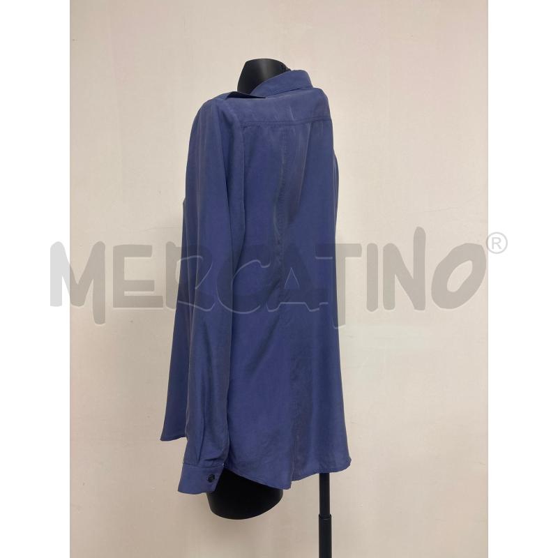 CAMICIA DONNA  BLU BURBERRY IN SETA  | Mercatino dell'Usato Trapani corso mattarella 3