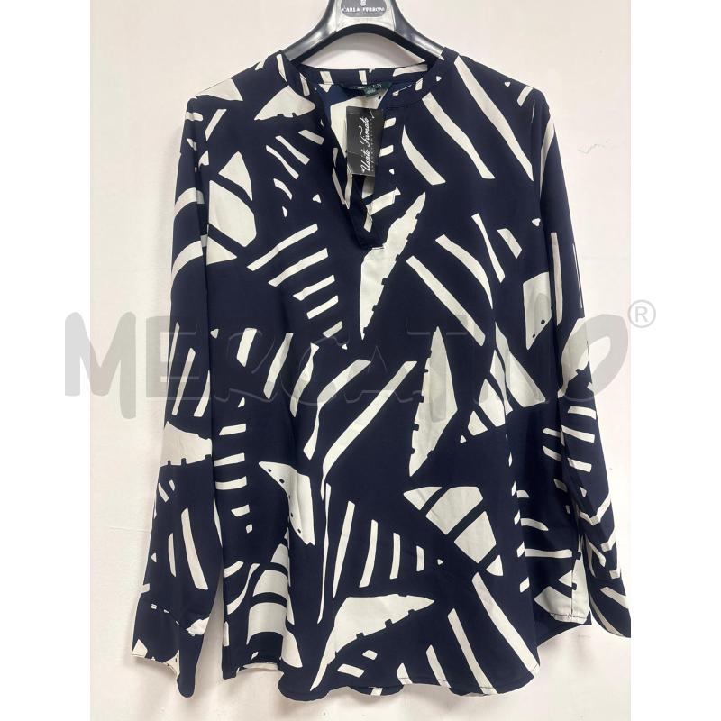 CAMICIA DONNA  RALPH LAREN  BLU BIANCO  | Mercatino dell'Usato Trapani corso mattarella 1