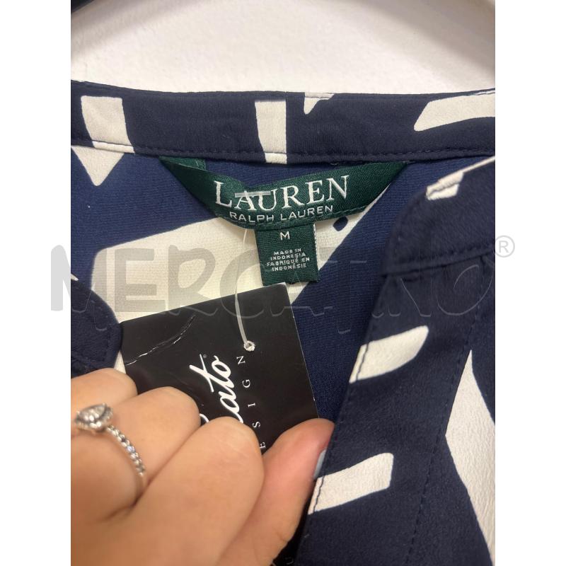 CAMICIA DONNA  RALPH LAREN  BLU BIANCO  | Mercatino dell'Usato Trapani corso mattarella 3