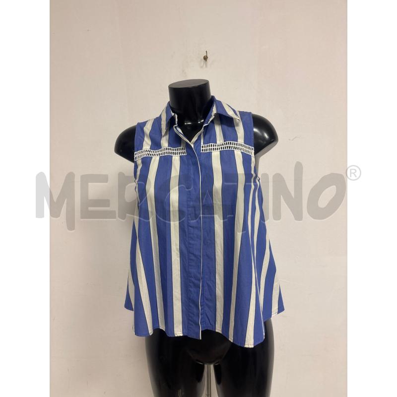 CAMICIA DONNA  SMANICATO  RIGATA MAREKLLA  | Mercatino dell'Usato Trapani corso mattarella 1