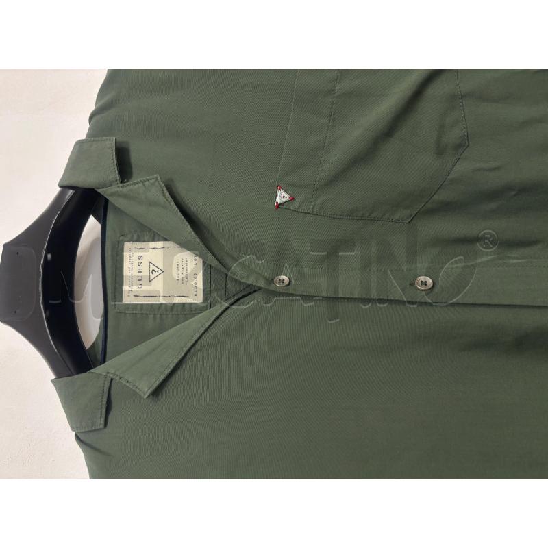 CAMICIA UOMO  VERDE GUESS | Mercatino dell'Usato Trapani corso mattarella 2
