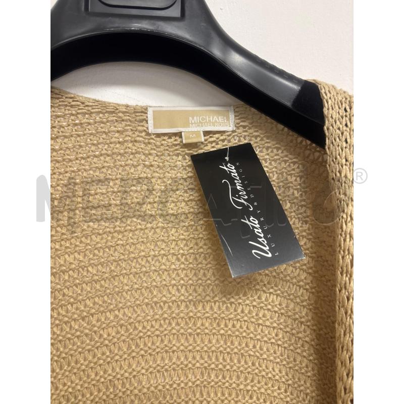 CARDIGAN DONNA  MICHAEL KORS  BEIGE  | Mercatino dell'Usato Trapani corso mattarella 2