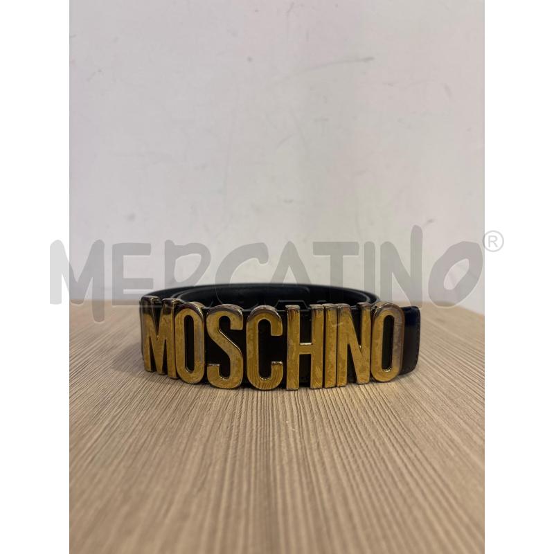 CINTURA DONNA  MOSCHINO  NERA  | Mercatino dell'Usato Trapani corso mattarella 1