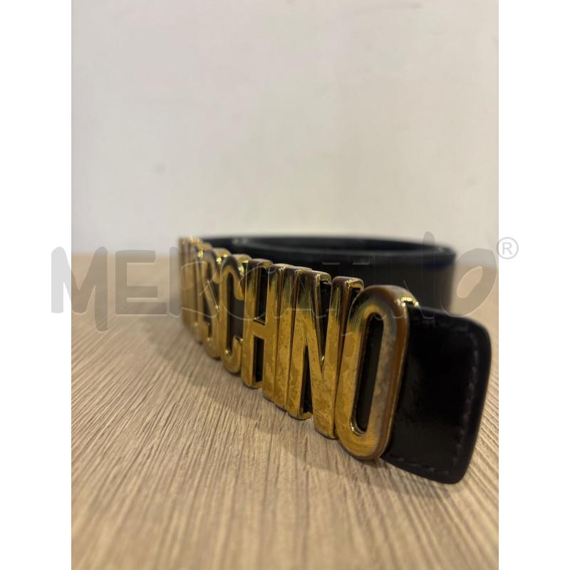 CINTURA DONNA  MOSCHINO  NERA  | Mercatino dell'Usato Trapani corso mattarella 2
