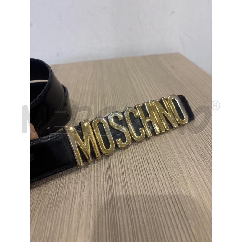 CINTURA DONNA  MOSCHINO  NERA  | Mercatino dell'Usato Trapani corso mattarella 4
