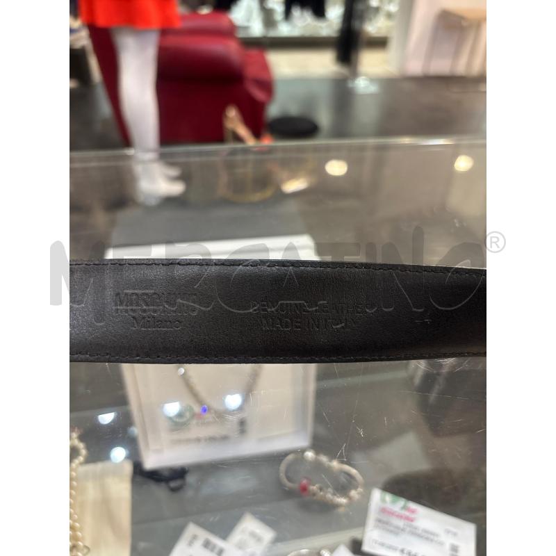 CINTURA DONNA  MOSCHINO  NERA  | Mercatino dell'Usato Trapani corso mattarella 5