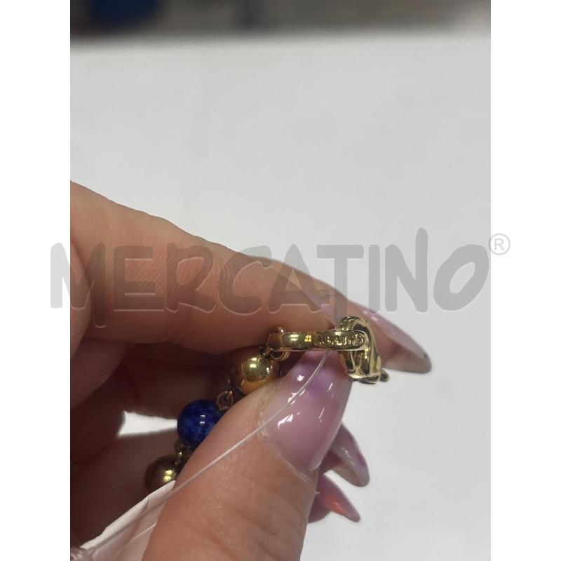 COLLANA  AGHATA DORATO E BLU  | Mercatino dell'Usato Trapani corso mattarella 4