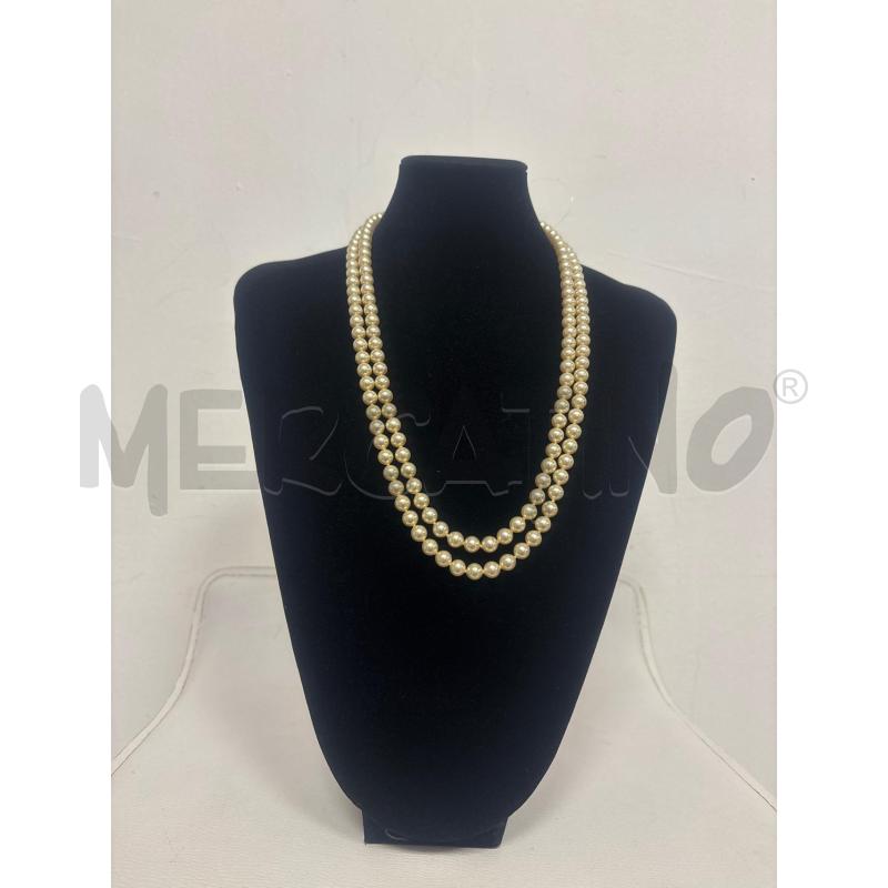 COLLANA  PERLE CHIUSURA   STRASS  | Mercatino dell'Usato Trapani corso mattarella 1
