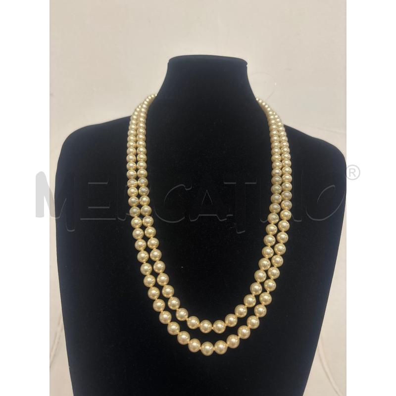 COLLANA  PERLE CHIUSURA   STRASS  | Mercatino dell'Usato Trapani corso mattarella 2