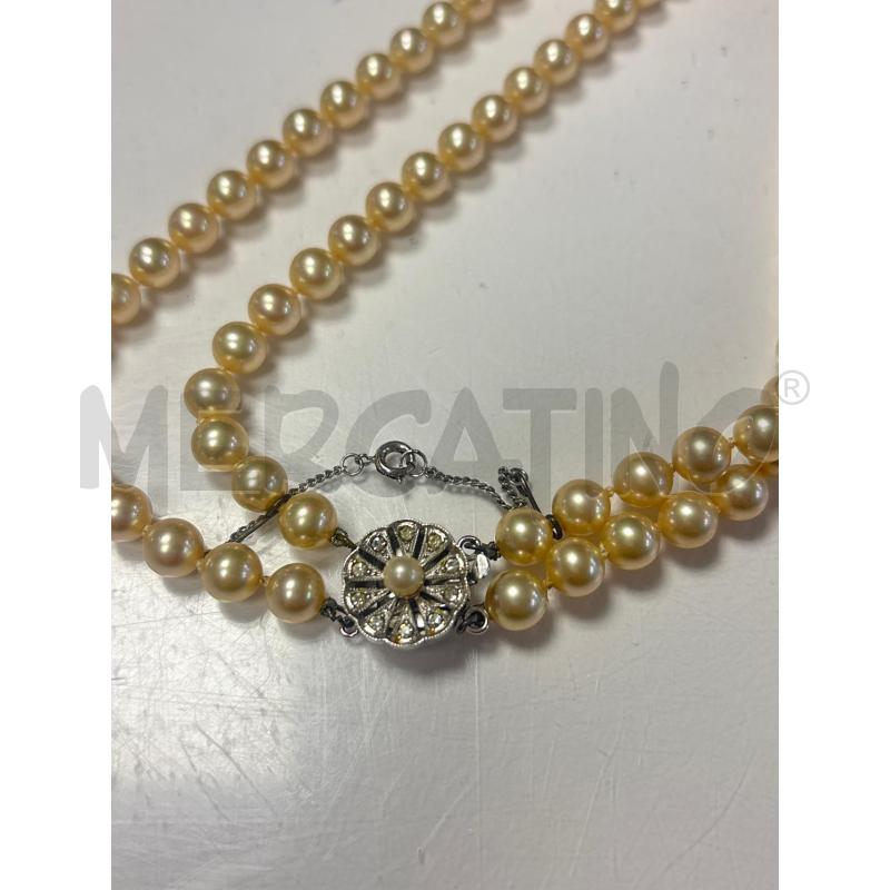 COLLANA  PERLE CHIUSURA   STRASS  | Mercatino dell'Usato Trapani corso mattarella 5